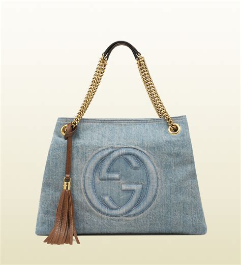 gucci soho 2 way bag|Gucci soho denim bag.